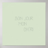 Bonjour Mon Chéri Poster (Vorne)