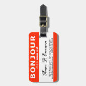 BONJOUR mon noest Gepäckanhänger (Vorderseite vertikal)