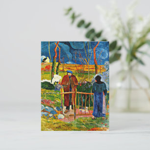 Bonjour, Monsieur von Paul Gauguin Postkarte