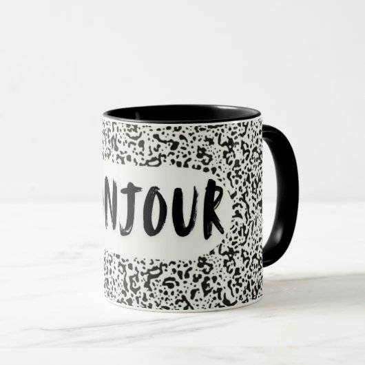 BONJOUR Mug Tasse (VorderseiteRechts)