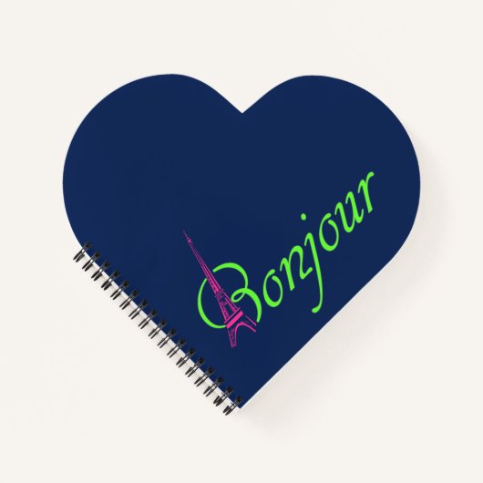 Bonjour Notizblock (Vorderseite)