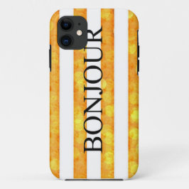 Bonjour Orange Stripe Bokeh Case-Mate iPhone Hülle