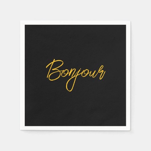 Bonjour Paper Napkins Serviette (Vorderseite)
