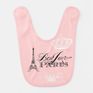 Bonjour Paris Baby-Schellfisch Babylätzchen