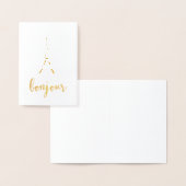 Bonjour Paris | Gold Folienkarte (Anzeige)