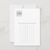 Bonjour Paris Holiday & Seasonal Postcard Einladung (Rückseite)