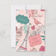 Bonjour Paris Holiday & Seasonal Postcard