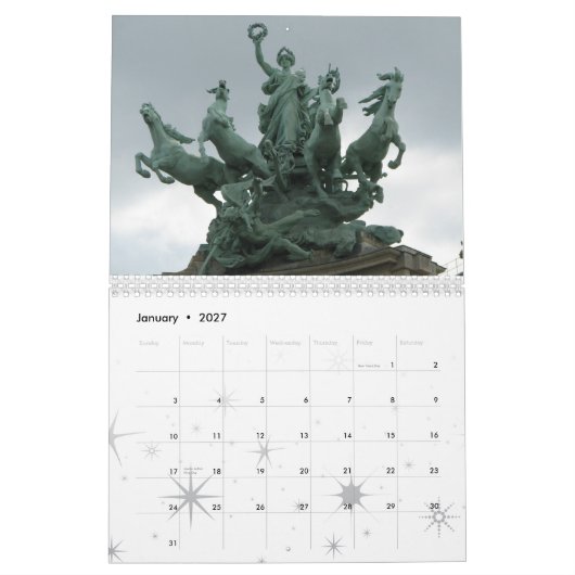 BONJOUR PARIS KALENDER (Jan 2027)