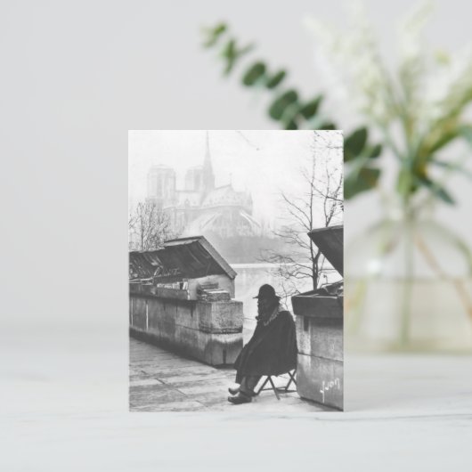 Bonjour Paris Postkarte (Stehend Vorderseite)