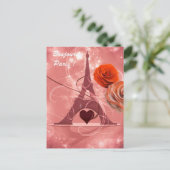 Bonjour Paris! Postkarte (Stehend Vorderseite)