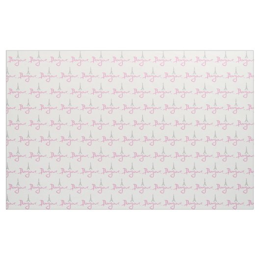 Bonjour Paris Stoff (Yard (91,4 cm))