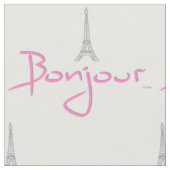 Bonjour Paris Stoff (Nahaufnahme)