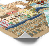 Bonjour Paris Travel Poster (Ecke)