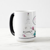 Bonjour Paris White, Eiffelturm Verwandlungstasse (Vorderseite Links)