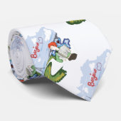 Bonjour Paris Zeichnend Krawatte (Gerollt)