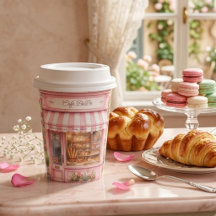 Bonjour Pariser Café Bebe Rosa Babyparty