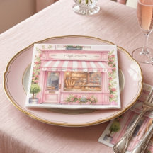 Bonjour Pariser Café Bebe Rosa Babyparty