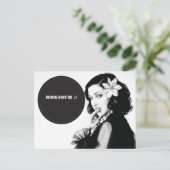 Bonjour Postcard Postkarte (Stehend Vorderseite)