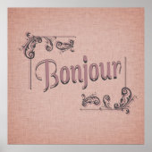 Bonjour Poster (Vorne)