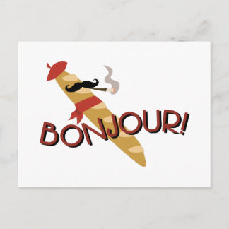 Bonjour! Postkarte