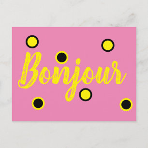Bonjour Postkarte