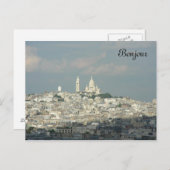 Bonjour Postkarte (Vorne/Hinten)