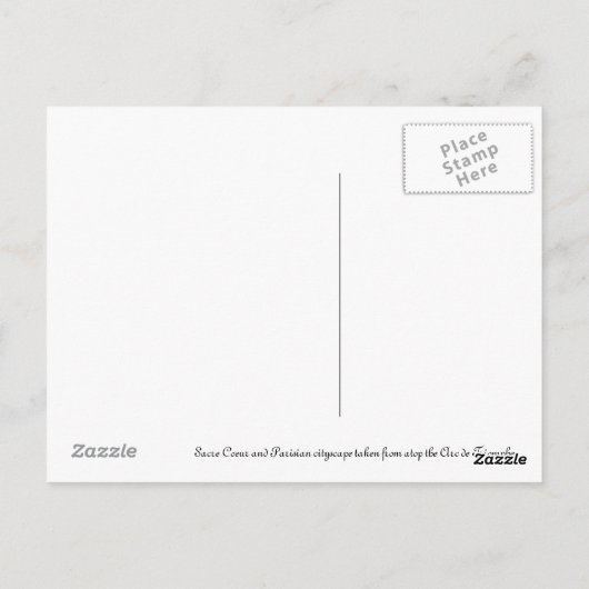 Bonjour Postkarte (Rückseite)