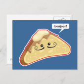 Bonjour! Postkarte (Vorne/Hinten)