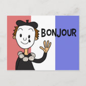 Bonjour Postkarte (Vorderseite)
