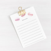 Bonjour | Rosa Macarons Post-it Klebezettel