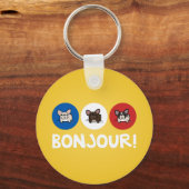 Bonjour! Schlüsselanhänger (Vorderseite)