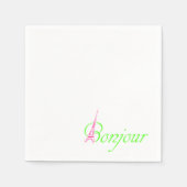 Bonjour Serviette (Vorderseite)