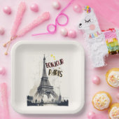 Bonjour Skyline Marathon Paris Pappteller (Party)