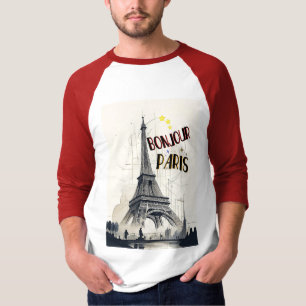 Bonjour Skyline Marathon Paris T-Shirt