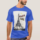 Bonjour Skyline Marathon Paris T-Shirt (Vorderseite)