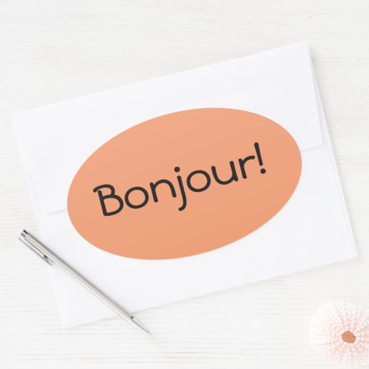 Bonjour Sticker (Umschlag)