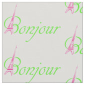 Bonjour Stoff (Nahaufnahme)