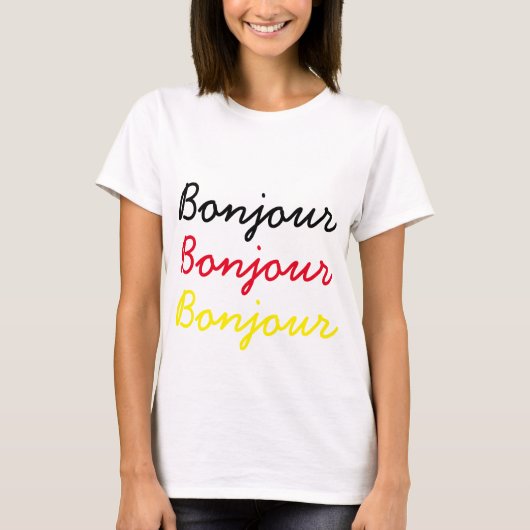Bonjour T-Shirt (Vorderseite)