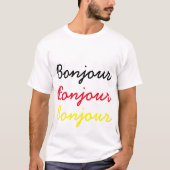 Bonjour T-Shirt (Vorderseite)