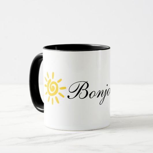 Bonjour Tasse (Vorderseite Links)
