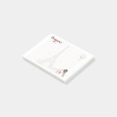 Bonjour "Things I Liebe about Paris" Post-it Note Klebezettel (angewinkelt)
