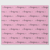 Bonjour Tiled Design Geschenkpapier (Flach)