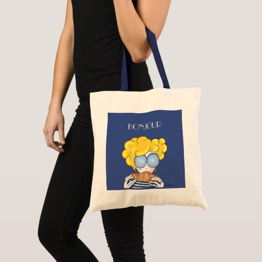 Bonjour Tote Bag Tragetasche (Vorderseite (Produkt))