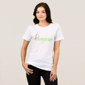 Bonjour Tri-Blend Shirt (Vorderseite voll)