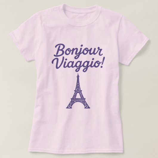 Bonjour Viaggio! T-Shirt (Design vorne)