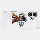 Bonjour von einer fröhlichen eisernen Lady iPhone Hülle (Rückseite (Horizontal))