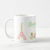 Bonjour von Paris Frankreich Kaffeetasse (Links)