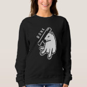 Bonk action on Shiba Inu dogo. Minimal, stylized a Sweatshirt (Vorderseite)