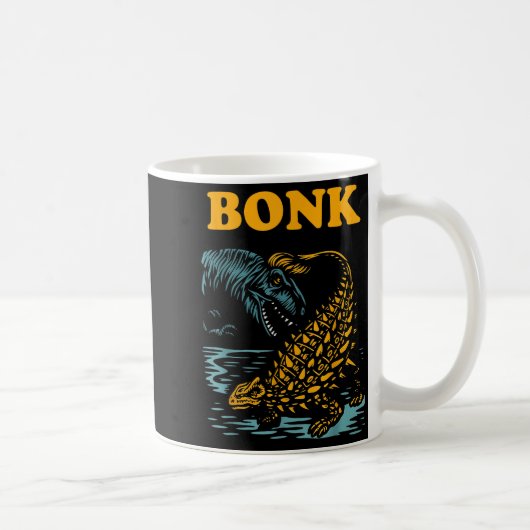 Bonk Dinosaur Funny Prehistoric Humor Design  Kaffeetasse (Rechts)