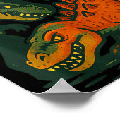 Bonk Dinosaur Funny Prehistoric Humor Design  Poster (Ecke)